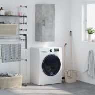 Стенен шкаф бетонно сив 34,5x34x90 см