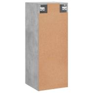 Стенен шкаф бетонно сив 34,5x34x90 см