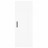 Стенен шкаф, бял, 34,5x34x90 см, инженерно дърво