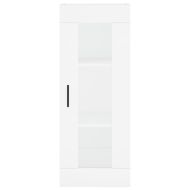 Стенен шкаф бял 34,5x34x90 см