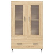 Висок шкаф, сонома дъб, 69,5x31x115 см, инженерно дърво