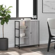 Сайдборд, сив сонома, 70x30x80 см, инженерно дърво