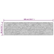 Перящ се килим многоцветен 80x300 см