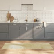 Килим, правоъгълен, натурален, 60x200 см, бамбук