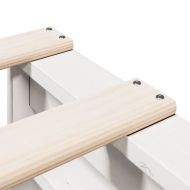 Легло с етажерка за книги, без матрак, 90x200 см, бор масив