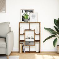 Библиотека, старо дърво, 63x20x90 см, инженерно дърво