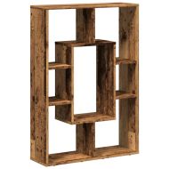 Библиотека, старо дърво, 63x20x90 см, инженерно дърво