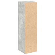 Шкаф за баня с държач за ролки, бетонно сив, 20,5x22x72 см