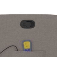 Масажен наклоняем стол, таупе, текстил