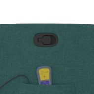 Изправящ масажен наклоняем стол, тъмнозелен, текстил