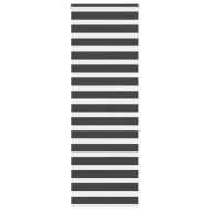 Зеброва щора черна 85x200 см Ширина на плата 80,9 см Полиестер