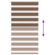 Зеброва щора кафяв 90x150 см ширина на плата 85,9 cm полиестер