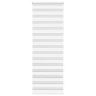 Зеброва щора бял 70x200 см ширина на плата 65,9 cm полиестер