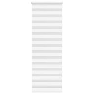 Зеброва щора бял 80x200 см ширина на плата 75,9 cm полиестер