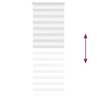 Зеброва щора бял 80x200 см ширина на плата 75,9 cm полиестер