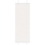 Плисирана щора Бяла 70x200 cm Ширина на плата 69,4 cm Полиестер