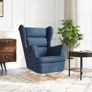 Люлеещ се стол Blue 74x90x102 cm Fabric