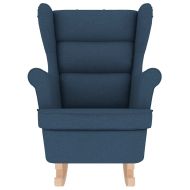 Люлеещ се стол Blue 74x90x102 cm Fabric