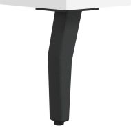 Висок шкаф, бял, 34,5x34x180 см, инженерно дърво