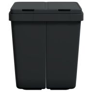 Двоен кош антрацит 2x25 л