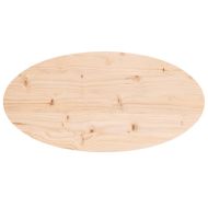 Плот за маса 70x35x2,5 см, масивна дървесина, бор, овален