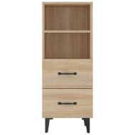 812369 Сайдборд, дъб сонома, 34,5x34x90 см, инженерно дърво