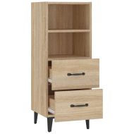 812369 Сайдборд, дъб сонома, 34,5x34x90 см, инженерно дърво