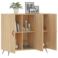 Сайдборд, дъб сонома, 90x34x80 см, инженерно дърво