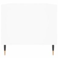 Кафе маса, бяла, 90x49x45 см, инженерно дърво