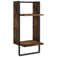 Комплект рафтове за стена 4 опушен дъб инженерно дърво