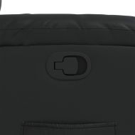 Реклайнер, черен, изкуствена кожа