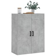 Стенен шкаф бетонно сив 69,5x34x90 см