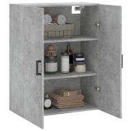Стенен шкаф бетонно сив 69,5x34x90 см