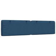 Мека табла за легло, синя, 200 см, плат