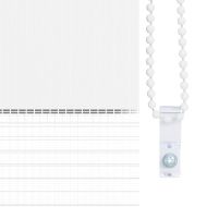 Зеброва щора бял 120x200 см ширина на плата 115,9 см полиестер