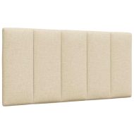 Мека табла за легло Hanko, кремава, 100 см, плат