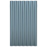 Покривни панели 12 бр поцинкована стомана сиви 60x36 см