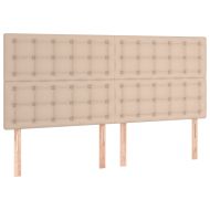 Боксспринг легло с матрак,капучино, 160x200 см, изкуствена кожа