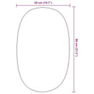 Стенно огледало черно 80x50 см