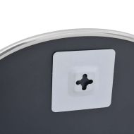 Стенно огледало сребро 50x35 см овално