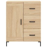 Висок шкаф, дъб сонома, 69,5x34x180 см, инженерно дърво