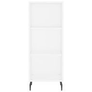 Висок шкаф, бял, 34,5x34x180 см, инженерно дърво