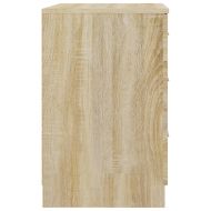 Нощно шкафче, дъб сонома, 40x40x63 см, инженерно дърво