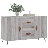 Сайдборд, Сив сонома, 100x36x60 см, инженерно дърво