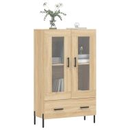 Висок шкаф, сонома дъб, 69,5x31x115 см, инженерно дърво