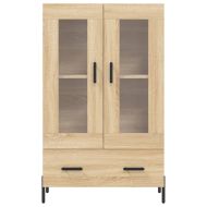 Висок шкаф, сонома дъб, 69,5x31x115 см, инженерно дърво