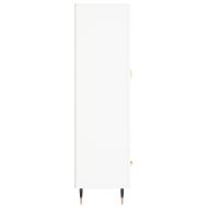 Висок шкаф, бял, 69,5x31x115 см, инженерно дърво
