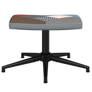 Релаксиращ стол с табуретка, пачуърк, плат