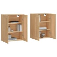Стенни шкафове, 2 бр, дъб сонома, инженерно дърво