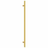 Дръжки за шкафове, 10 бр, златисти, 320 мм, неръждаема стомана